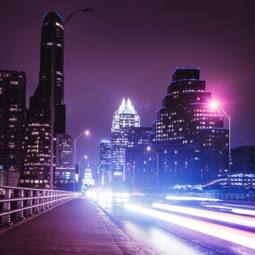 Austin City Skyline at night
