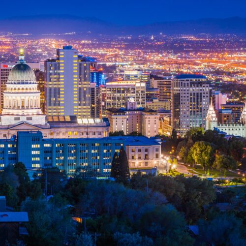 Salt Lake City, Utah skyline