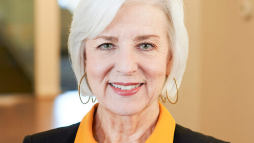 Cynthia Torp, founder of Solid Light, during announcement of retirement and leadership transition